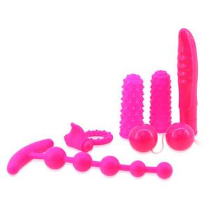 Zestaw 6 akcesoriw - Maia Toys Pleasure Objects Kit Set Neon Pink - 2279258284