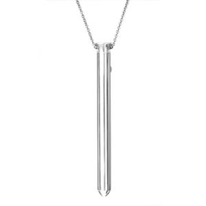 Masaer echtaczki naszyjnik - Crave Vesper Vibrator Necklace srebrny - 2279258323