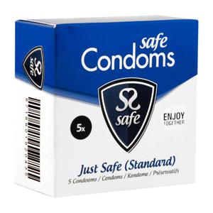 Prezerwatywy klasyczne - Safe Just Safe Condoms 5szt - 2279258366