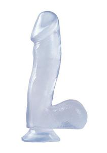 Dildo realistyczne z przyssawk - PIPEDREAM Basix Rubber Works 6.5" Dong with Suction Cup - Przezroczysty - 2279258516