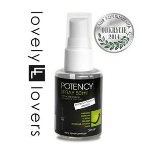 Spray wzmacniajcy erekcj - Lovely Lovers POTENCY Spray 50ml STRONG FORMULA + ENERGY - 2279258526