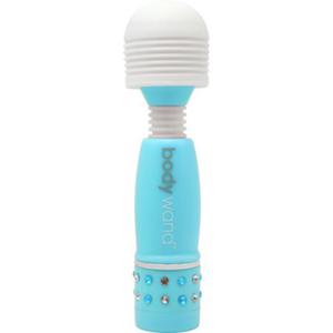 Stymulator masaer Bodywand - Mini Massager Aqua  niebieski 10cm - 2279255968