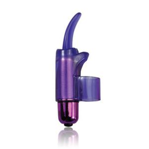 Silny wibrator na palec Tingling Tongue PowerBullet fioletowy - 2279256017