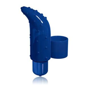 Wibrator na palec Frisky Finger PowerBullet  z wypustkami niebieski - 2279256021