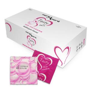 Sodkie prezerwatywy MoreAmore Condom Tasty Skin Bubblegum 50 sztuk - 2279256427