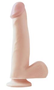 Hipoalergiczne Dildo realistyczne z przyssawk - PIPEDREAM Basix Rubber Works 7.5" Suction Cup Dong - Naturalny - 2279257050