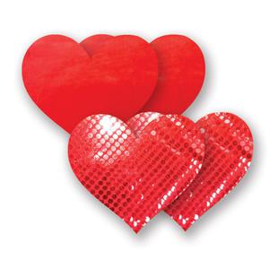 Nakadki na sutki bieliniane - Nippies Solid Red Heart