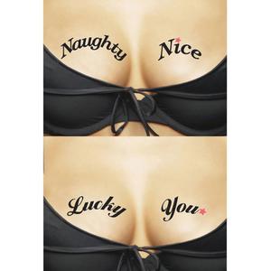 Tatuae czasowe na dekolt - Ta-Ta-Toos Naughty Nice & Lucky You - 2279257128