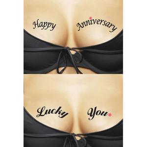 Tatuae czasowe na dekolt - Ta-Ta-Toos Happy Anniversary & Lucky You - 2279257131