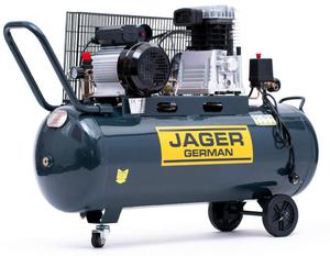 KOMPRESOR TOKOWY JAGER GERMAN SPRʯARKA POWIETRZA TOKOWA OLEJOWA 100L 8BAR 350l/Min 2.2 kW 230V...