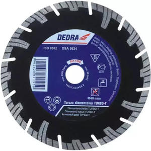 TARCZA DIAMENTOWA TURBO-T DO MATERIAW BUDOWLANYCH DEDRA H1199E-30 300MMX25,4MM - 2877062985