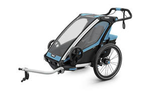 Przyczepka rowerowa dla dziecka - THULE Chariot Sport 1 - niebieska/czarna - 2845254658