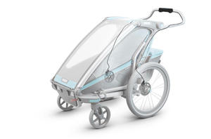Przyczepka rowerowa dla dziecka - THULE Chariot Sport 2 - zielona/niebieska - 2845254660