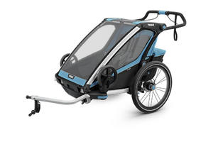 Przyczepka rowerowa dla dziecka - THULE Chariot Sport 2 - niebieska/czarna - 2845254661