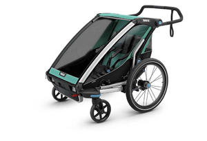 Przyczepka rowerowa dla dziecka - THULE Chariot Lite 2 - morska/czarna - 2845495429