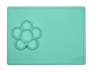 EZPZ - Silikonowa mata do zabawy z pojemniczkami 2w1 Flower Play Mat mitowa - 2849812064