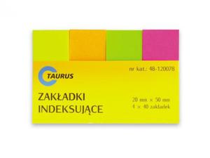 Zakadki indeksujce papierowe 20x50 neon Taurus - 2860909164