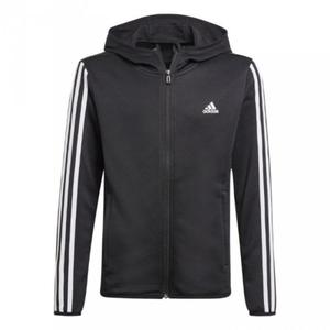 Bluza dla dzieci adidas Designed 2 Move 3-Stripes Hoodie czarna GN1500 - 2878226904