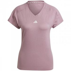 Koszulka damska adidas Aeroready Train Essentials Minimal Branding V-Neck Tee rowa HZ5662 - 2878229963