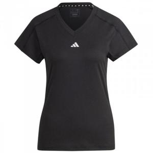 Koszulka damska adidas Aeroready Train Essentials Minimal Branding V-Neck Tee czarna HN5543 - 2878378166