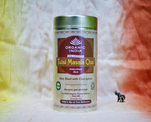 Organic India - Tulsi Masala Chai - Herbata Assam z bazyli i przyprawami korzennymi 100g - 2861675184