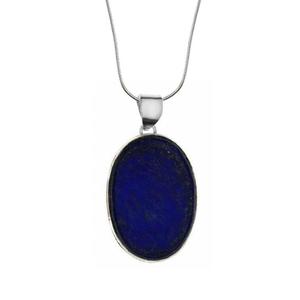 wisiorek z acuszkiem srebro lapis lazuli - 2824440167