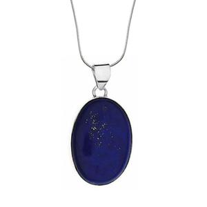 wisiorek z acuszkiem srebro lapis lazuli - 2824440169