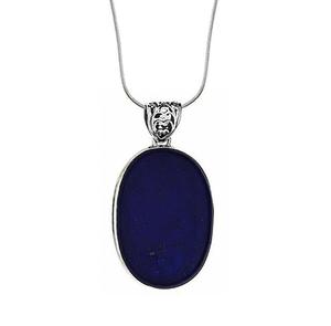 wisiorek z acuszkiem srebro lapis lazuli - 2839060709