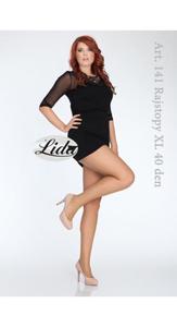 Lida 141 Rajstopy Plus Size z maym klinem model Betty 40 Den - 2850916356