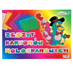 Zeszyt kartonw holograficznych A4 Aliga x1 - 2824962502