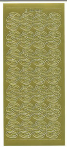 Sticker złoty 06428 - obrączki x1 - 2824962635