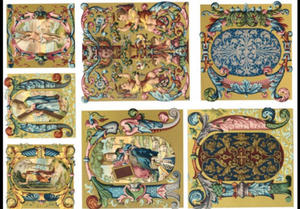 Papier do decoupage A3 ITD 142 ornamenty x1 - 2867899405