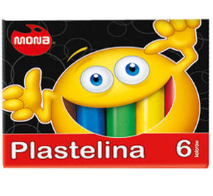 Plastelina Mona 6 kol. x1 - 2852583403