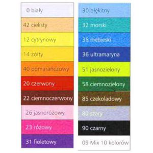 Filc kolorowy 1,5mm A4 80 szary x10