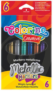 Markery Patio Colorino Creative metaliczne 6kol x1 - 2824963461