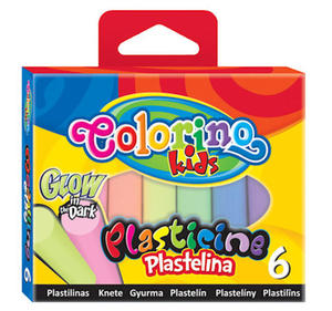 Plastelina Patio Colorino - 6 kol. glow x1 - 2824963506