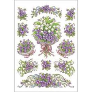 Naklejki HERMA Decor 3378 fioletowe kwiaty x1 - 2824963588