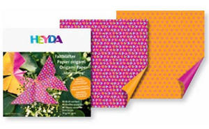 Papier do origami 15x15cm Heyda motylki,kwiaty x40 - 2824963958