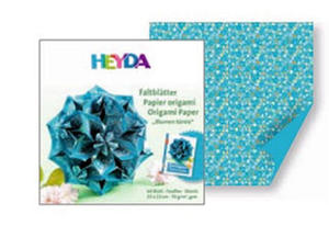Papier do origami 10x10cm Heyda turkus x64 - 2846498312