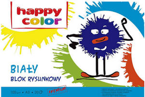 Blok rysunkowy A3 Happy Color 100g biały 20k x1 - 2824964581