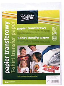 Papier transferowy A4 Ink Jet na jasne tkaniny x5 - 2824964924