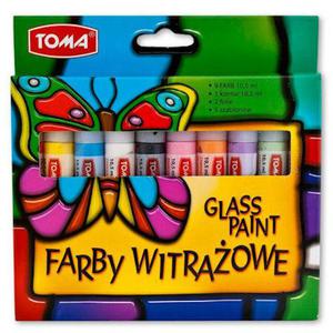 Farby witraowe Toma 10 kolorw x1 - 2860488425