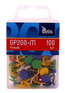 Pinezki Tetis kolorowe 100e x1 - 2824965804