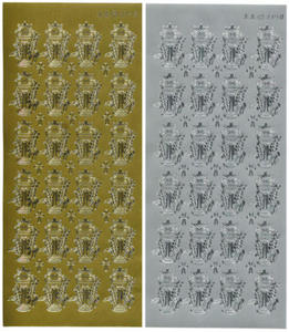 Sticker złoty 03348 - kielich ze zbożem x1 - 2824965808