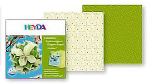 Papier do origami 15x15 Heyda wodoodpornyGreen x40 - 2824966587