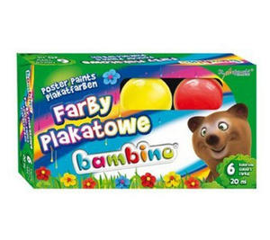 Farby plakatowe Bambino - 6 kolorw x1 - 2824966652