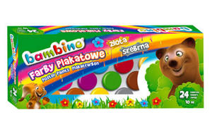 Farby plakatowe Bambino - 24 kolory x1 - 2860488478