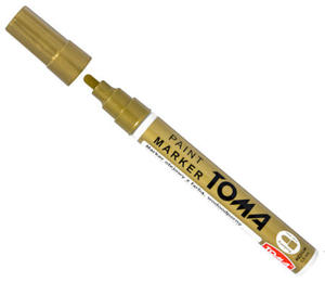 Marker olejowy Toma 2,5mm złoty x1 - 2824968429