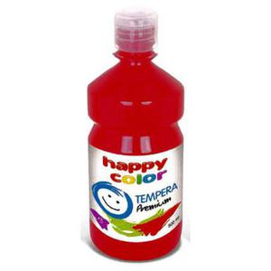 Farba tempera Happy Color 500ml - czerwona ciemna - 2860488545
