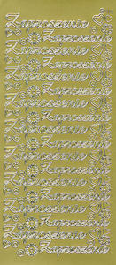 Sticker złoty 20860 - zaproszenie x1 - 2824959707